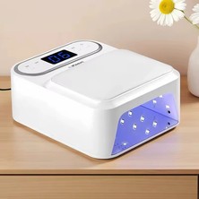 Expertyol T9 Deri Yüzeyli Manikür Tırnak Kurutucu Uv LED Lamba Protez Tırnak Lambası 48W