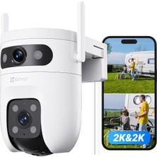 Gy Atelier C9C Çift Lensli 2k+2k Dış Mekan Ptz Kamera | Aı Insan ve Araç Algılama | Wi-Fi 6 | Renkli Gece Görüşü | Otomatik Izleme | Alexa ve Google