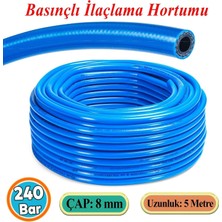 Gy Atelier Basınçlı Ilaçlama Hortumu Ağaç Bitki Yaprak Sebze Meyve Tarım Ziraat Hortum 240 Bar 8 mm 5 Metre