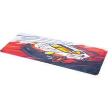 Gy Atelier Büyük Oyuncu Mouse Pad 300X700 Mm, Spor Araba Temalı Mikro Kumaş Yüzeyli Desenli Mousepad, Kaymaz Kauçuk Tabanlı Xl Masa Matı (Desk Pad)
