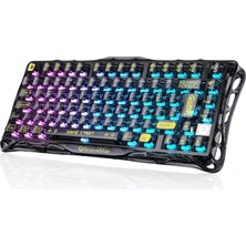 Gy Atelier Mercury K1 Lite Kablosuz,türkçe Q, Mekanik Gaming Klavye, Rgb Işıklı, Transparent Black