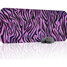 Gy Atelier Zebra Desenleri Oyuncu Gaming Mouse Pad Kauçuk Kaymaz Taban Mousepad (V1, 70X30 Xl)