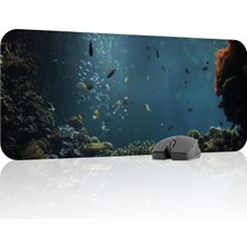 Gy Atelier Sualtı Gaming Mouse Pad Kauçuk Kaymaz Taban Mousepad (V3, 70X30 Xl)