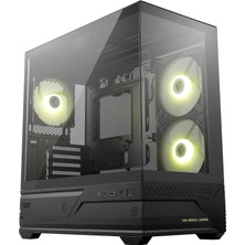 Gy Atelier Mag Pano M110R Mini Tower Micro-Atx Case (W/2X140MM Argb (Reverse Blades Fan), 1X120MM Argb Fan, CA-MPAM11R)