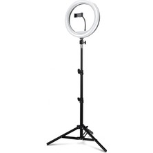 Gy Atelier Joyplus 10 Inç LED Ring Light Tripod 2.1 M | Telefon Tutuculu Fotoğraf ve Video Çekim Işığı | Bluetooth Kumandalı Selfie Tripodu | Youtube, Tiktok, Instagram Canlı Yayın ve Makyaj Işığı