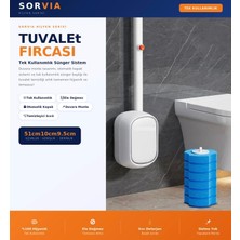 Gy Atelier Kullan At Deterjanlı Tuvalet Fırçası Seti 6 Yedek Başlıklı Hijyenik Wc Temizlik Fırçası Klozet Temizleme Fırçası