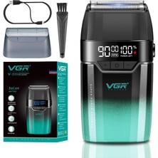 Gy Atelier 308 Folyo Tıraş Makinesi Erkek Kablosuz, Sıfır Makine Saçları Çift Katmanlı Titanyum Yüzen Folyo Bıçak ve 9000 Rpm Yüksek Performanslı Motor, Kompakt Seyahat Tıraş Makinesi, LED Göstergeli, USB