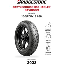 Bridgestone Battlecruise H50 Harley Davidson 130/70B-18 63H Ön Motosiklet Lastiği (2023)