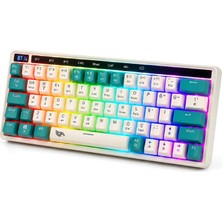 Gy Atelier Rgb Kablosuz Oyuncu Klavyesi 64 Tuş Tri-Mode Türkçe Q Gaming Kb-01