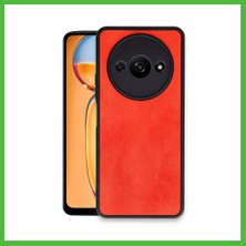 Bezos Redmi A3 4g Uyumlu Kılıf Aras Deri Kapak - Kırmızı Arz
