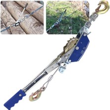 Gy Atelier Bu Çift Dişli Güç Çektirmesi, Kablo ve Kancalı El Vinç Cırcır Çektirmesi, Taşınabilir Çelik Güç Çektirmesi Manuel Vinç, Ağır Ekipmanları Taşımak, Yerleştirmek ve Takmak Için Birlikte Gelir