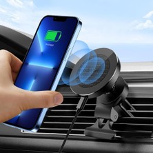 Gy Atelier Araç Içi Havalandırma Telefon Tutucu, 15W Kablosuz Şarj, Magsafe Uyumlu, Manyetik