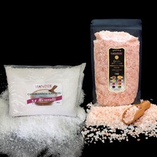 Gy Atelier Çankırı Tuzu 1 kg + Himalaya Tuzu 1 kg Tane Granül Doğal Kaya Tuzu Seti