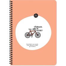 Gy Atelier A4 80 Yaprak Çizgili Spiral Stickerli Defter Oturmaya Mı Geldik?