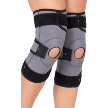 Gy Atelier Çelik Menteşeli ve Patella Destekli Dizlik 1 Çift Ayarlanabilir Ortopedik Diz Desteği