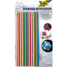 Gy Atelier 1290 - Renkli Renkli Kağıttan Dekoratif Kağıt Şeritler, 130 G/m², 16 x 0,3 Cm, Yakl. 400 Şerit, Çeşitli Renklerde, Quilling Veya Filigran Örgü Işleri Için Ideal
