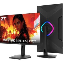 Gy Atelier Lunis L60 27'' 280Hz 0.5ms Fast IPS Fhd Rgb Pivot Gaming Monitör (Sıfır Ölü Piksel Garantili)