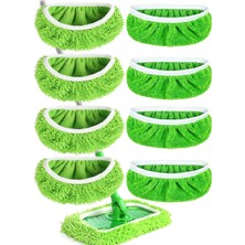 Gy Atelier 8 Adet Yeniden Kullanılabilir Mikrofiber Paspas Pedleri Yıkanabilir Islak Pedler Swiffer Süpürgesi ile Uyumlu Yedekler Pedleri Islak ve Kuru Süpürme Bezleri Paspas Kafası Değiştirme Ev Temizliği Için