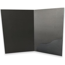 Gy Atelier 50 Adet Siyah Cepli Dosya, A4, Baskısız, 300 gr Bristol, Mat Selefonlu, (24X32.5 Cm)