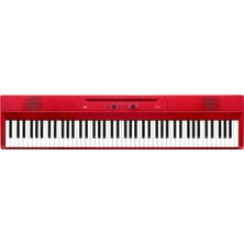 Gy Atelier Liano Taşınabilir 88 Tuşlu Dijital Piyano, Yarı Ağırlıklı Tuşlar, Bas Refleks Hoparlörler ve Bir Sustain Pedal ve Güç Adaptörü Içerir - Kırmızı