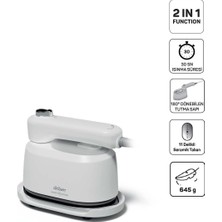 Gy Atelier AR6055 Handy Steam Mini Buharlı Düzleştirici ve Seyahat Ütüsü, Dikey Buharlı Kırışık Giderici