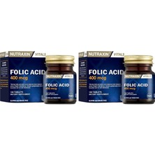 Gy Atelier Vitals Folic Acid 400 Mcg 100 Tablet Takviye Edici Gıda (2 Paketi)