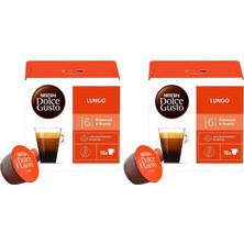 Gy Atelier Nescafe Dolce Gusto Lungo 16 Kapsül 89.6 gr (2 Paketi)