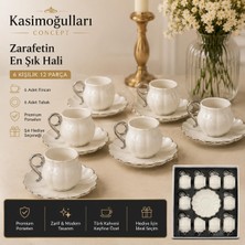 Gy Atelier Türk Kahvesi Fincan Seti, 12 Parça, Beyaz KC02