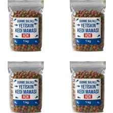 Gy Atelier Gurme Balıklı Açık Kedi Maması – Sokak Hayvanları Için Ekonomik ve Besleyici Çözüm - 4x1-4 kg