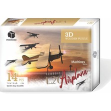 Gy Atelier 3D Ahşap Tek Bale Uçağı Puzzle