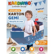 Kardinno Kaptan Milo Eğitici Oyuncak Karton Giyilebilir Çocuk Kostümü Etkinlik Parti Kostümü