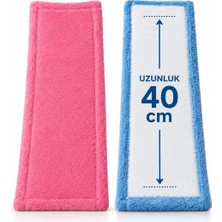 Gy Atelier 2 Adet 40 cm Mop Yedek Bezi Mikrofiber Mop Bezi Mop Yedeği