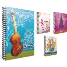 Gy Atelier Spiralli Müzik Defteri A4 40 Yaprak Karton Kapaklı Renkli
