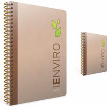 Gy Atelier 73587 Defter A4 Envıro Spiralli Kraft 100 Yaprak Çizgili 1791