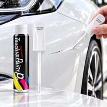 Gy Atelier Touch Araç Çizik Rötuş Boya Kalemi 12 Ml, 2'si 1 Arada Ince Fırçalı Oto Boya Tamir Kalemi, Çizik ve Sürtünme Izleri Için Parlak Rötuş Boyası, Otomobil Motosiklet Kaporta Boya Onarım Kalemi (Beyaz)