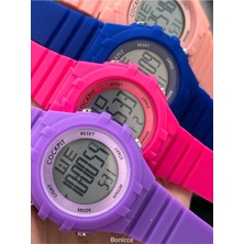 Gy Atelier Dijital Spor Kol Saati, Mor Silikon Kordon, Alarm, Işıklı, Su Geçirmez, Kız Çocuk