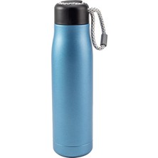 Gy Atelier Paslanmaz Çelik Termos Matara 500 ml Örgü Ipli Kapak Mavi