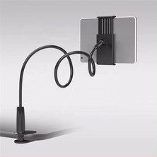 Gy Atelier Ayarlanabilir Masa Kenarı Tablet &amp; Telefon Tutucu – 70 cm Esnek Kollu, C Kelepçeli, 360° Dönebilen Telefon ve Tablet Standı