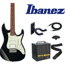 Gy Atelier AZES40-BK Hss Trem Black Elektro Gitar Seti, Amfi, Kılıf ve Aksesuarlar