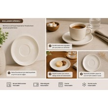 Gy Atelier Bonna Gourmet Kahve Fincan Tabağı, 12 Cm, 6 Adet, Porselen, Iç Mekan Kullanımı