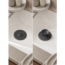 Mapple Home Pratik Lavabo Gider Tıkacı 11 cm – Aç/kapa Özellikli Silikon Lavabo Süzgeç Kapağı