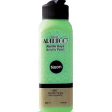 Gy Atelier Neon Akrilik Boya, 140ML, Neon Yeşil 950