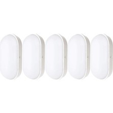 Gy Atelier Su Geçirmez 20W Beyaz Kasa Gün Işık 4200K Bahçe Teras Banyo Iç Dış Mekan LED Işık 2000LM (5 Adet)