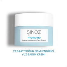 Sinoz Hydrapro Su Bazlı 72 Saat Yoğun Nemlendirici Yüz Bakım Kremi 50 ml