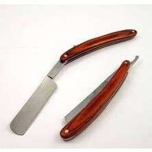 Gy Atelier Klasik Türk Usturası Paslanmaz Çelik Ahşap Saplı, 14.7 cm