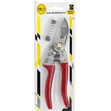 Gy Atelier Emks Max Sk-5 Çelik Ağız Bağ Makası, Kırmızı Saplı, Profesyonel Budama Makası