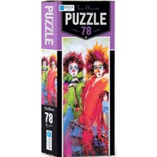 Blue Focus Two Clowns - Puzzle 78 Parça