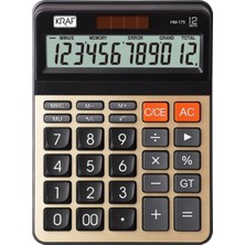 Gy Atelier Hesap Makinesi Masaüstü 12 Hane HM-175 Gd Altın