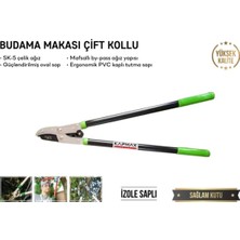 Gy Atelier Çift Kollu Budama Makası, Model KP-2390, Sk-5 Çelik Ağız, Ergonomik Pvc Saplı