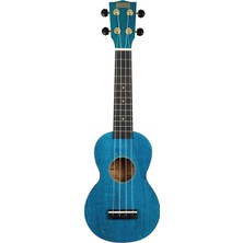Gy Atelier MS1TBU Slimline Serisi Soprano Ukulele (Transparent Blue)